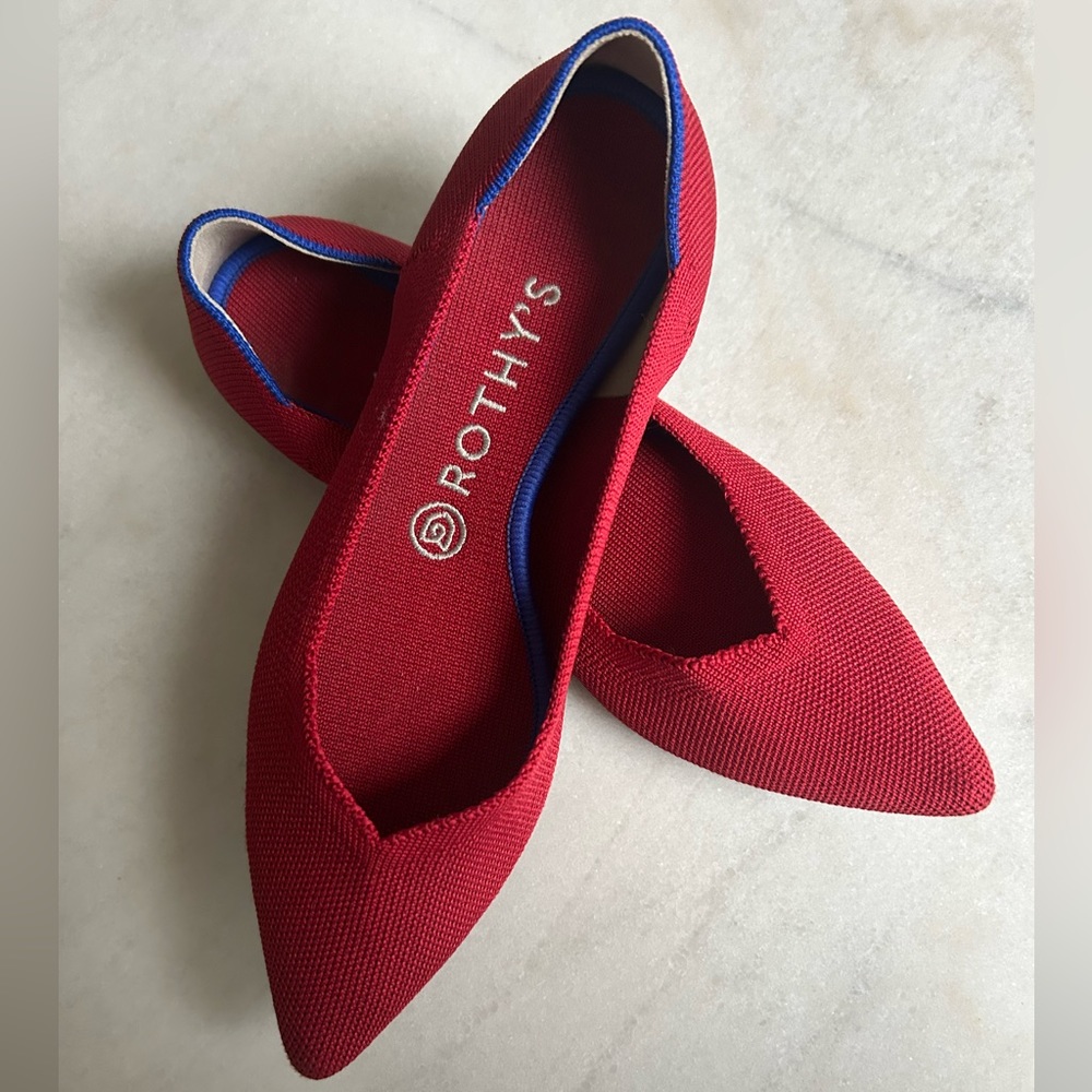 Rothy’s The Point flat - red size 8.5
